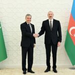 İlham Əliyevin Türkmənistan Xalq Məsləhətinin sədri Qurbanqulu Berdiməhəmmədov ilə görüşü olub